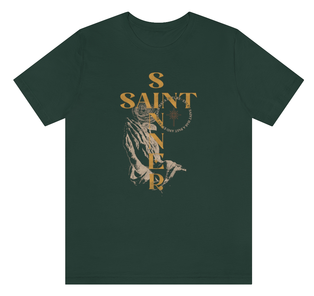 Unisex 'Saint + Sinner' Short Sleeve Tee