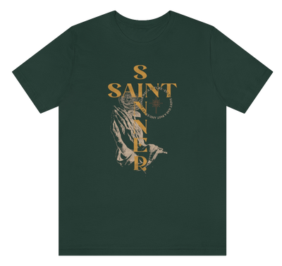 Unisex 'Saint + Sinner' Short Sleeve Tee